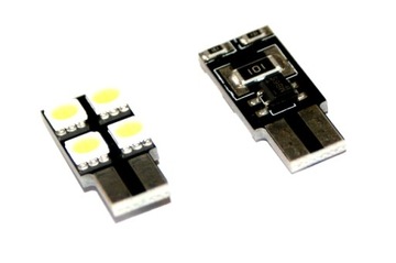 Żarówka LED W5W T10 4 SMD 5050 CAN BUS BOCZNA