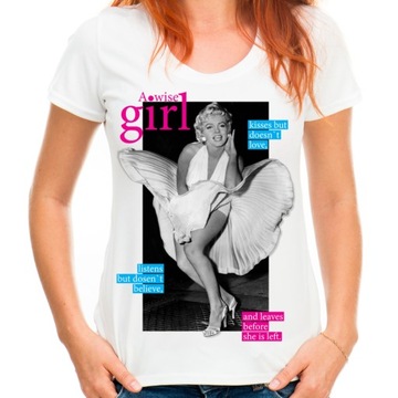 Koszulka z Marilyn Monroe bluzka t-shirt Merlin -S