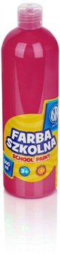 Farba szkolna ASTRA plakatowa 500 ml różowa