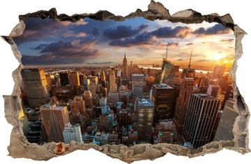 NAKLEJKI NA ŚCIANĘ Dziura NEW YORK 31 70x46 cm