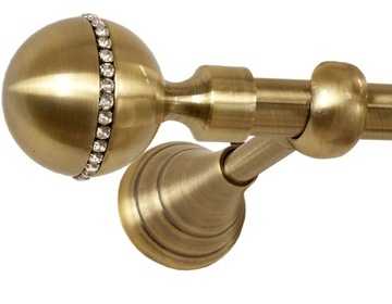 KARNISZ CRYSTAL 120 cm POJEDYNCZY 1,2 karnisze 19