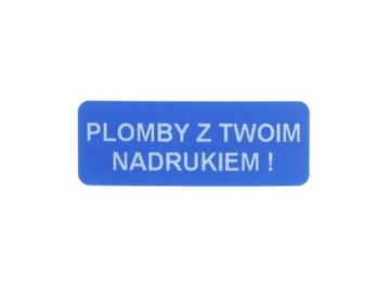 PLOMBA STICKER VOID NIEBIESKI 30x15 1000 SZT