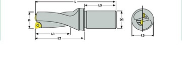 СКЛАДНАЯ ДРЕЛЬ С ОХЛАЖДЕНИЕМ BTDR 3Dx29 VORGEN