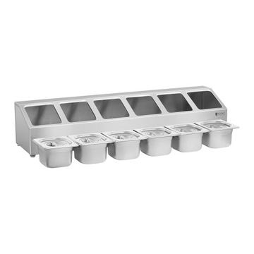 СТОЙКА ДЛЯ 6 КОНТЕЙНЕРОВ GN 1/6 INOX