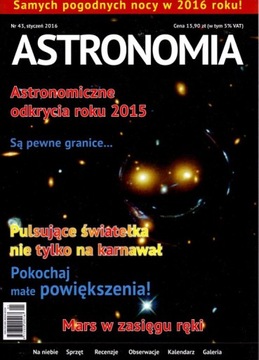 Astronomia Amatorska. Nr 43 styczeń 2016.