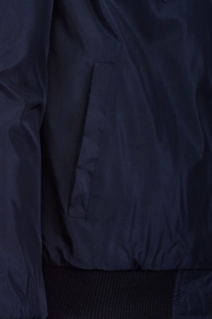 МУЖСКАЯ ВЕТРОВКА КУРТКА-БОМБЕР С НАШИВКАМИ СИНЯЯ M