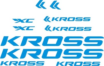 KROSS niebieskie naklejki rower 5-2B RÓŻNE KOLORY