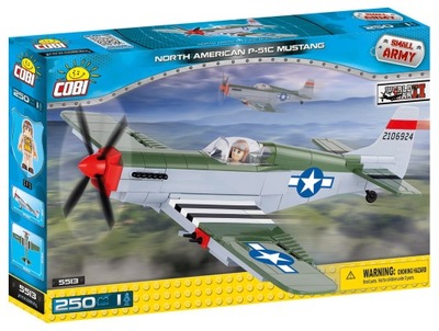 Klocki COBI Mała Armia Samolot P51 Mustang COBI-5513