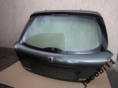 Peugeot 207 кришка багажника задня задня з скло фото №1