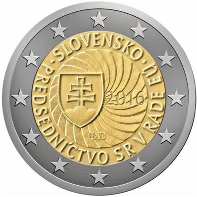 2 euro Słowacja Przewodnictwo w UE 2016