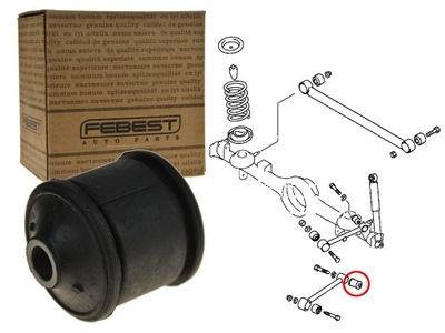 MITSUBISHI PAJERO PININ BLOCAGE SILENCIEUX TRACTION ARRIÈRE ARRIÈRE - milautoparts-fr.ukrlive.com