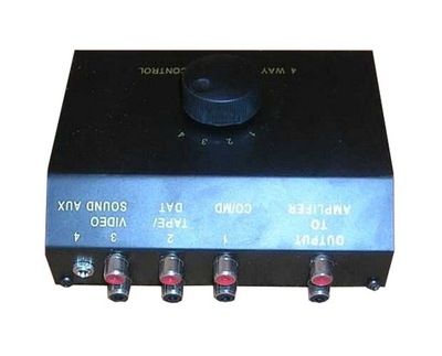 mikser - switch audio 4 wejscia stereo