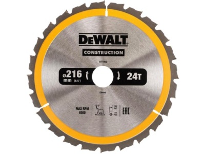 DeWALT štít drevo videl 216 mm 30 24z DT1952