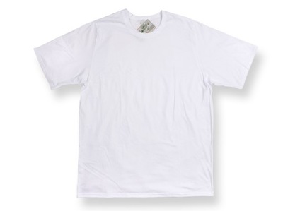 Koszulka T-shirt Męski duży rozmiar 3XL biała