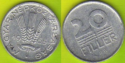Węgry 20 Filler 1965 r.
