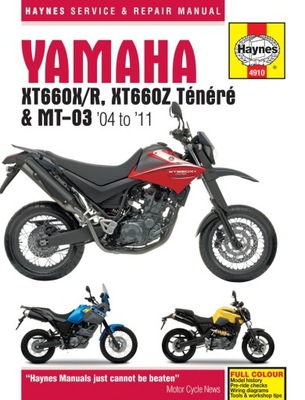 Yamaha XT 660 & MT-03 2004-2011 Haynes фото