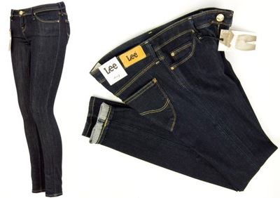 Lee Toxey Rinse spodnie jeans RURKI W26 L33 skinny