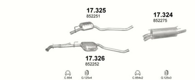 SILENCER CENTRAL OPEL OMEGA B 2,2 16V - milautoparts-fr.ukrlive.com