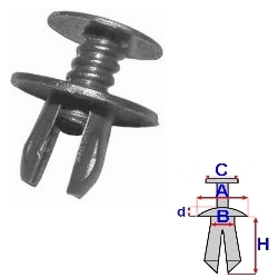 RIVET DE COLLECTEUR DE REVÊTEMENT VW GOLF TRANSPORTER JETTA - milautoparts-fr.ukrlive.com