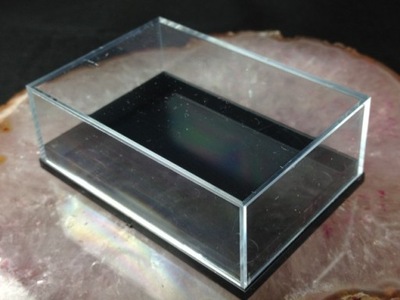 Pudełko ekspozytor np. na minerał 58 mm