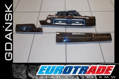 Bmw 7 f01 f02 комплект накладка консоли nutwood гайка фото №1