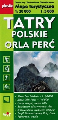 TATRY POLSKIE / ORLA PERĆ MAPA LAMINOWANA