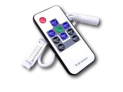 Kontroler STEROWNIK taśm LED RGB kolorowa pilot radiowy 12V 24V 5A