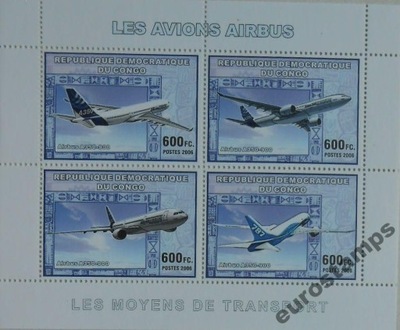 Samoloty Airbus lotnictwo Congo ark. ** #CDR0707
