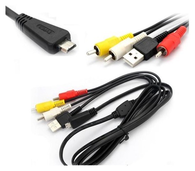 Kabel USB i przewód AV VMC-MD3 do Sony Cyber-Shot