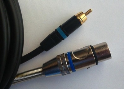 SHELLER kabel /RCA (czincz) / XLR żeński / 9m