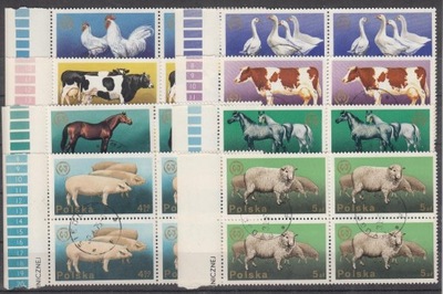 A0956 Fi 2231-2238 kas Zwierzęta czwórki z marg