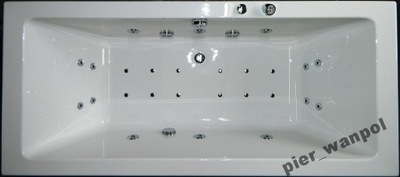 Wanna RIHO LUSSO 160x70 z hydromasażem system MASTER + OZON