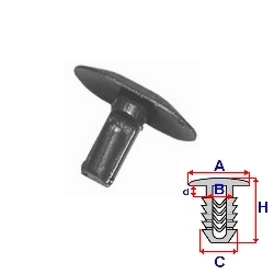 RIVET ETANCHÉITÉ CITROEN C8 PEUGEOT 406 807 C10088 - milautoparts-fr.ukrlive.com