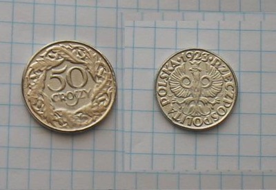moneta 50 groszy 1923