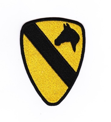 VAR Naszywka RANGERS 1st CAV Division średnia żółta