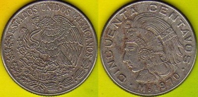 MEKSYK 50 Centavos 1970 r.