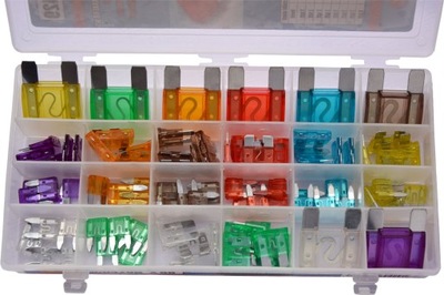 Комплект предохранителей mini стандарт maxi 88 sztuk фото №1