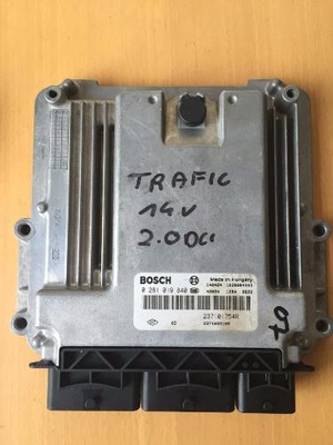 Бортовой компьютер двигателя renault trafic 2.0 dci 0281019840 фото №1