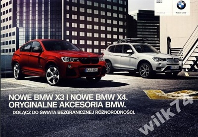 BMW X3 X4 PROSPEKT 2014 ACCESSORIES  