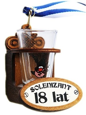 KIELISZEK SOLENIZANT 18 20 30 40 50 60 urodziny