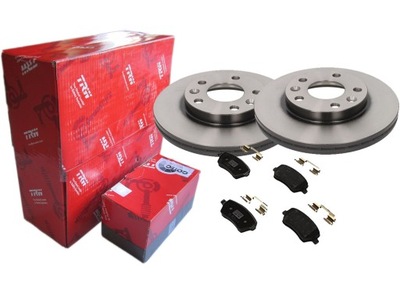 2× TRW DF6200 DISQUE DE FREIN + TRW SABOTS DE FREIN DE FREIN NISSAN P. MICRA/NOTE 1,0-1,6 03-12 DTEC COTEC - milautoparts.fr