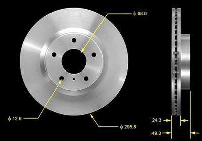 DISC BRAKE FRONT NISSAN 350Z INFINITI G35 - milautoparts-fr.ukrlive.com