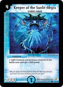 *DM-04 DUEL MASTERS - KEEPER OF THE SUNLIT ABYSS