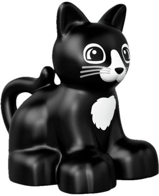 LS nowe lego DUPLO animals KOT kotek czarny KICIA - 5814820841 ...