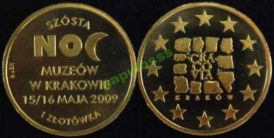 VI Noc Muzeów Kraków 2009 rok - 1 złotówka !