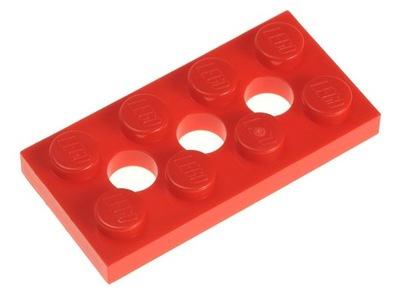 LEGO Płytka 2x4 3709b czerwona - 2 szt.