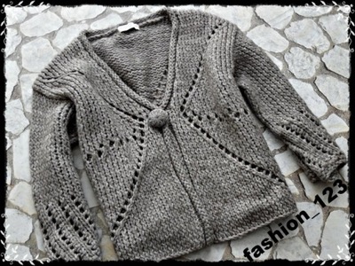 M&S _sweter_ażurowy _luzny splot _46*37*