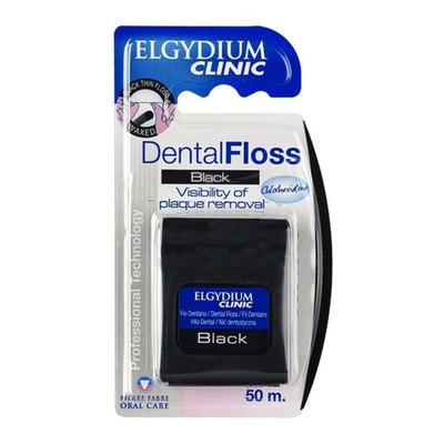 ELGYDIUM Dental FLoss Czarna nić dentystyczna