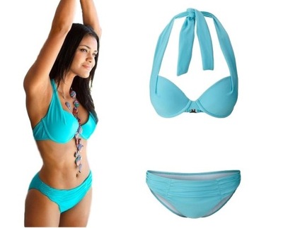PLAŻA BIKINI STRÓJ kąpielowy push-up AQUA L 40 A