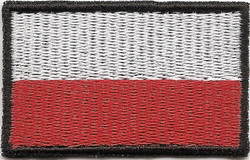 Flaga POLSKI Naszywka Naszywki HAFT POLSKA RZEP